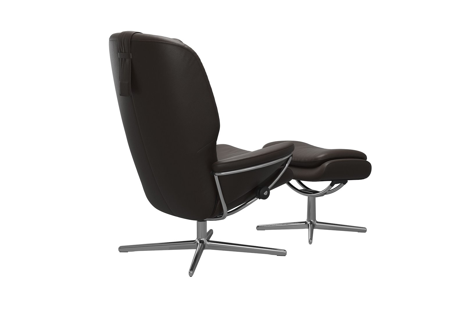 Rome lenestol m/krakk Hud Noblesse Brown - Cross - Chrome
