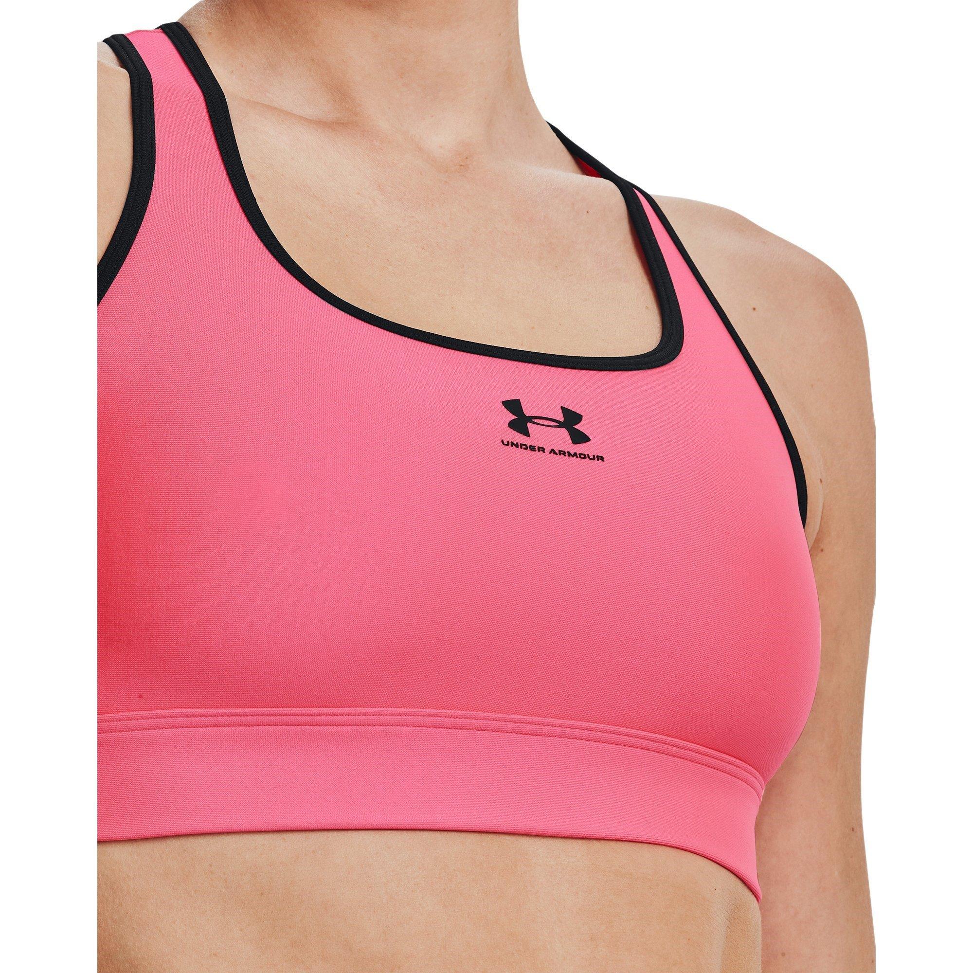 Under Armour UA HeatGear Armour Mid Padless Sports Bra Womens