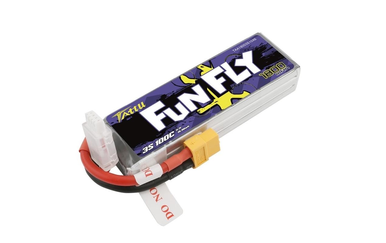 RC-Akku LiPo 1800 mAh 11.1 V 100C FunflySoftcase 3S LiPo-Akku für Multikopter mit XT60 Stecker