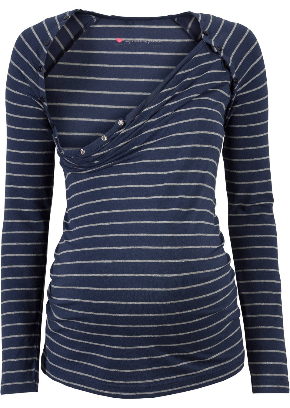 T-shirt de grossesse / d'allaitement avec boutons-pression
