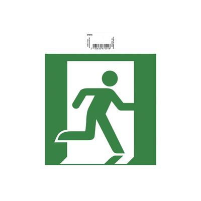 Exacompta - Pictogramme - évacuation (flèche droite) - 200 x 200 mm - vert