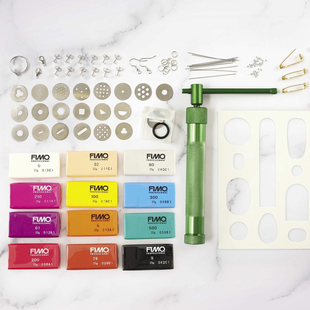 Coffret diy bijoux line art en pâte polymère