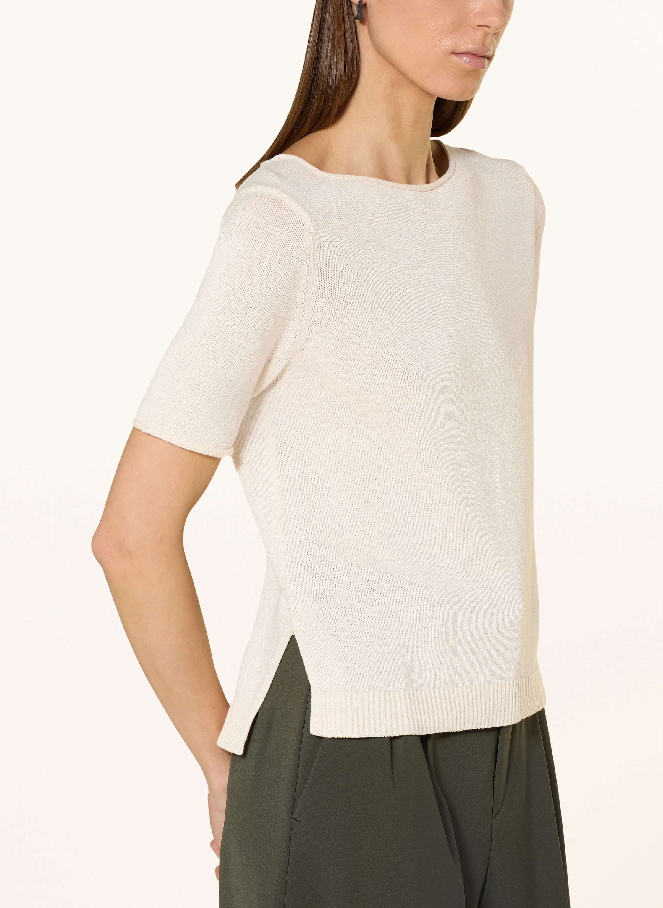 Marc O'Polo Strickshirt mit Leinen