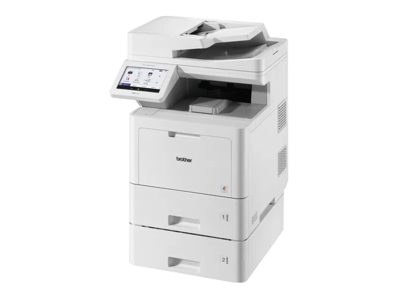 Brother MFC-L9670CDNT - Multifunktionsprinter - farve - laser - A4/Legal (medie) - op til 40 spm (kopiering) - op til 40 spm (udskriver) - 1120 ark - 33.6 Kbps - Gigabit LAN, USB 2.0, USB 2.0 vært, NFC