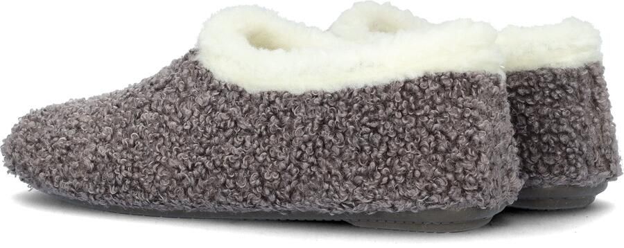Nelson Home teddy pantoffels donkergrijs