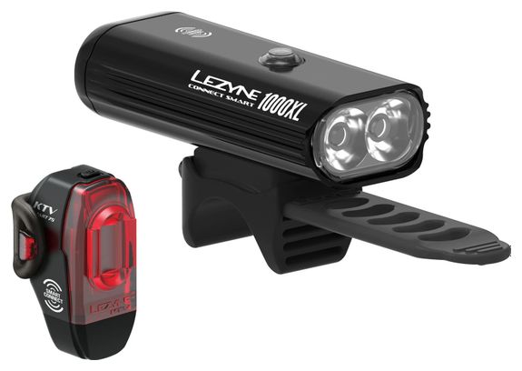 Paire d'Éclairages Lezyne Connect Smart Pair Noir