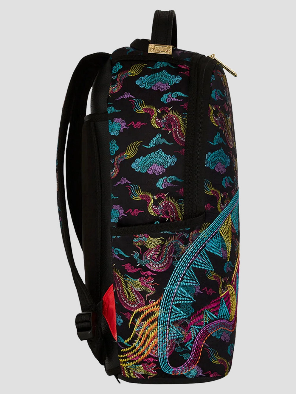 Sprayground Embroidered Dragons Dlx Backpack embroidered dragon