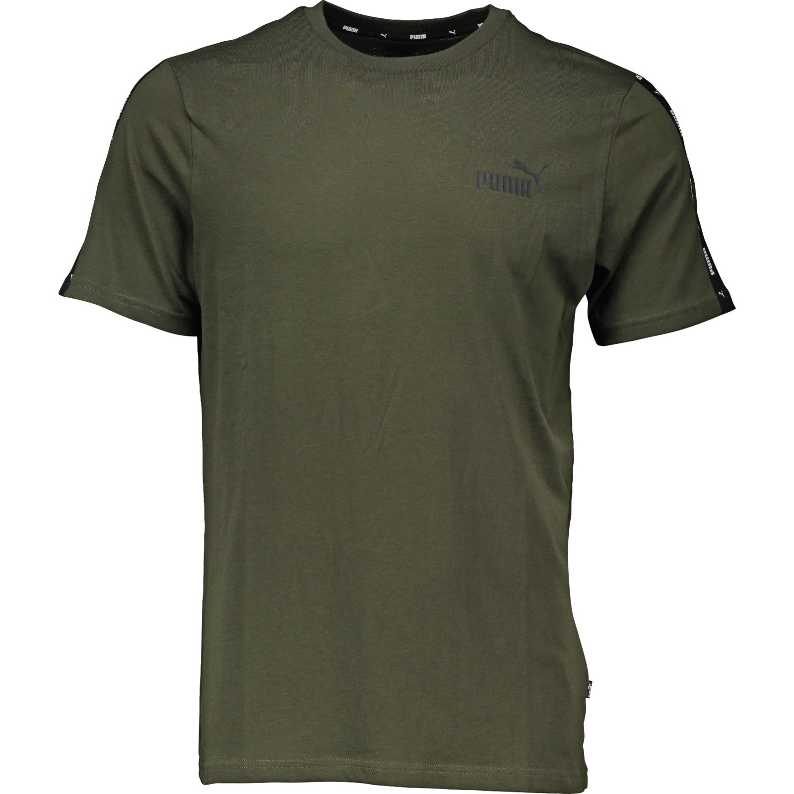 Puma Herren-T-Shirt Ess Tape L, olive