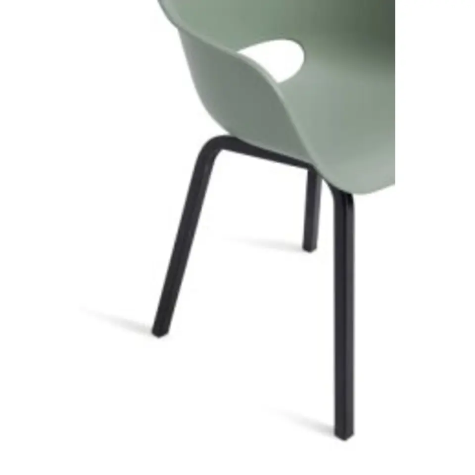 Keter Noa Tuinstoel - 2 stuks - 55x56.5x80cm - metalen onderstel - Vintage green