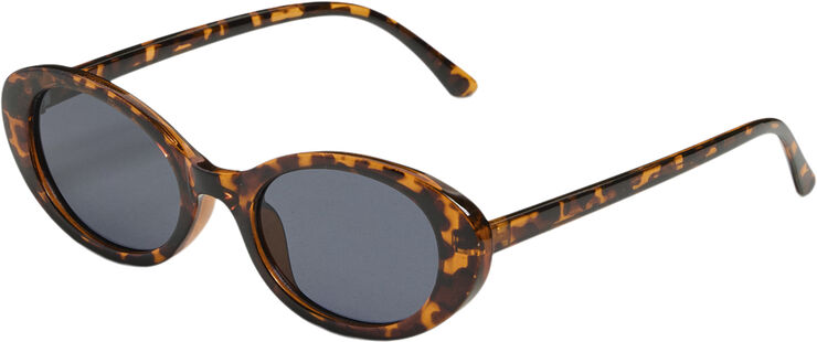 Pieces PCSANNA SUNGLASS BOX BC Brown stone/st2 turtle