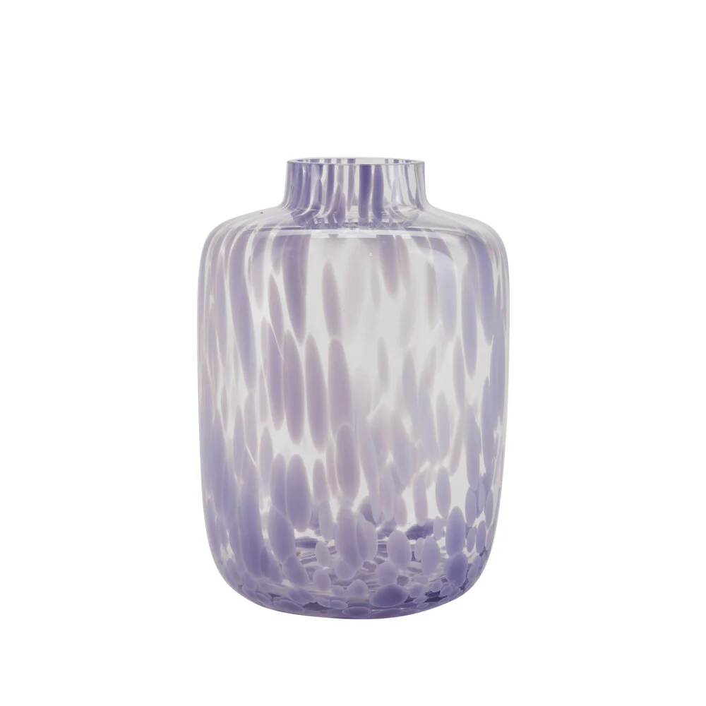 Bahne Interior  Vase i malet design - lilla
