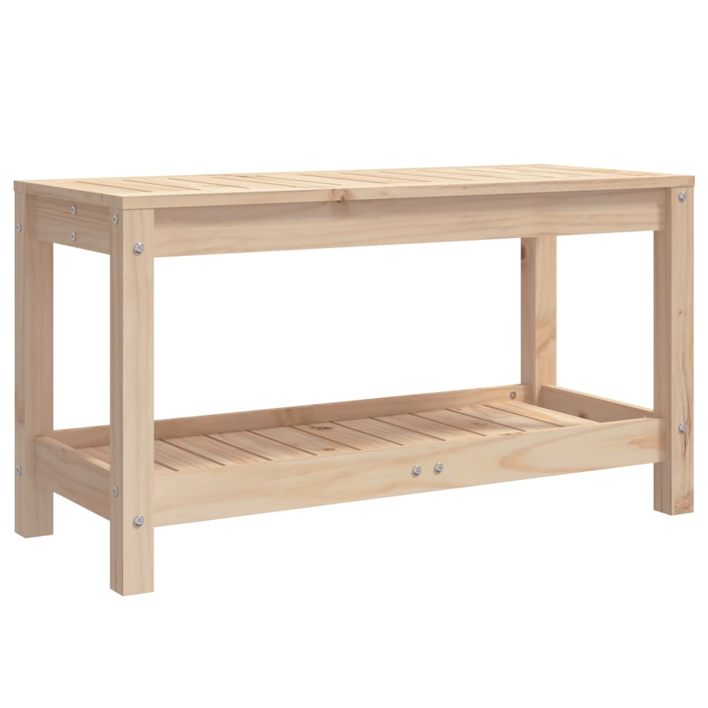Banc de jardin 82,5x35x45 cm bois massif de pin