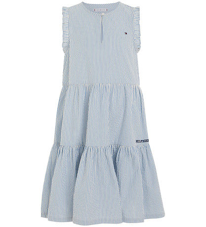 Tommy Hilfiger Kleid - Seersucker - Blue Zauber Stripe