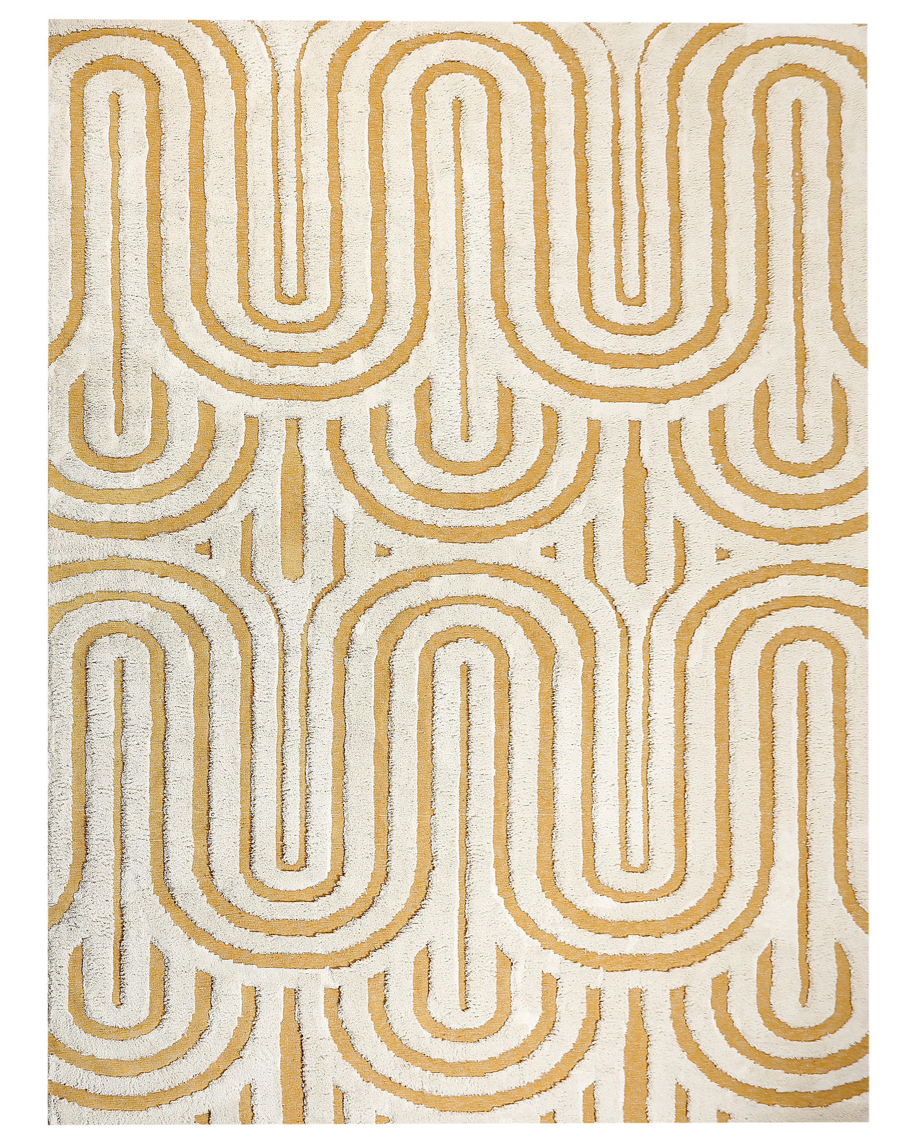 Vloerkleed PERAI Geel 300 x 400 cm Katoen