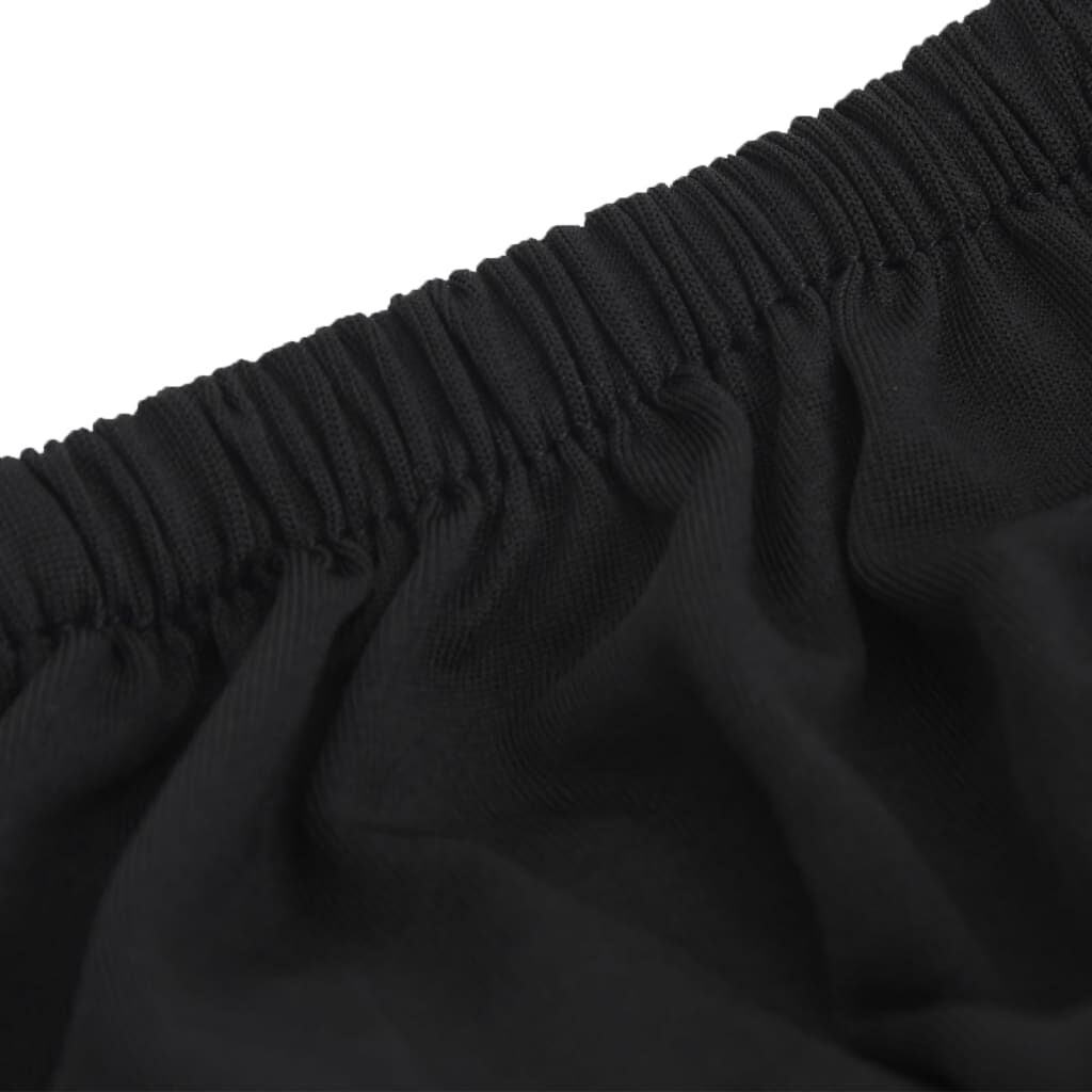 vidaXL Stretch 2-zitsbankhoes zwart jersey