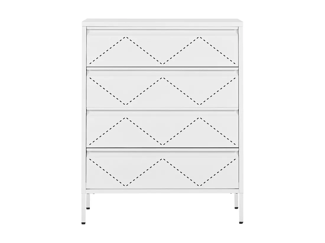 Meuble à tiroirs MATANA Métal Blanc