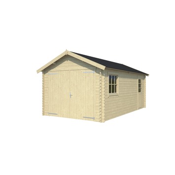 Garage Ohio vurenhout onbehandeld 340 x 580 cm