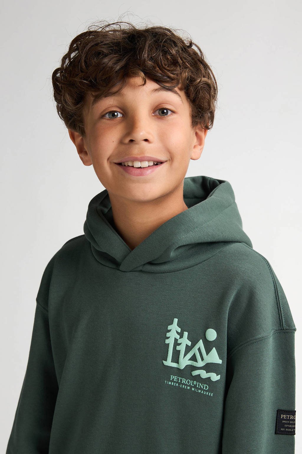 Petrol Industries hoodie donkergroen