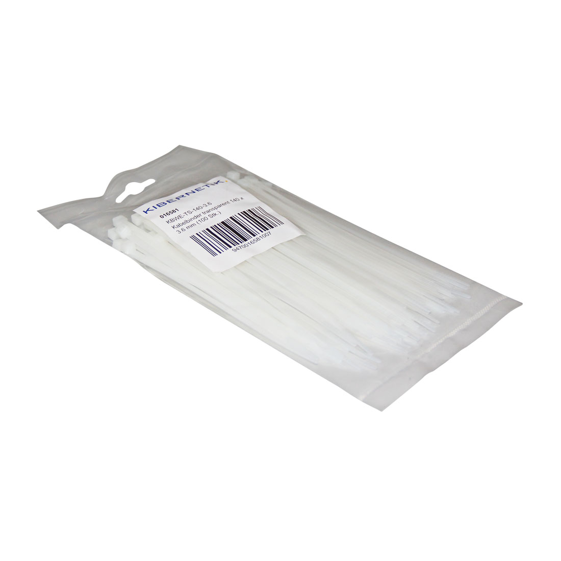 Ekström Kabelbinder 140 x 3.6 mm, transparent, 100 Stück