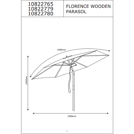 Florence parasol - Off white