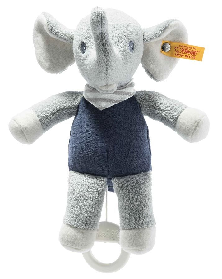 Spieluhr ELIOT ELEFANT (22cm) in blau