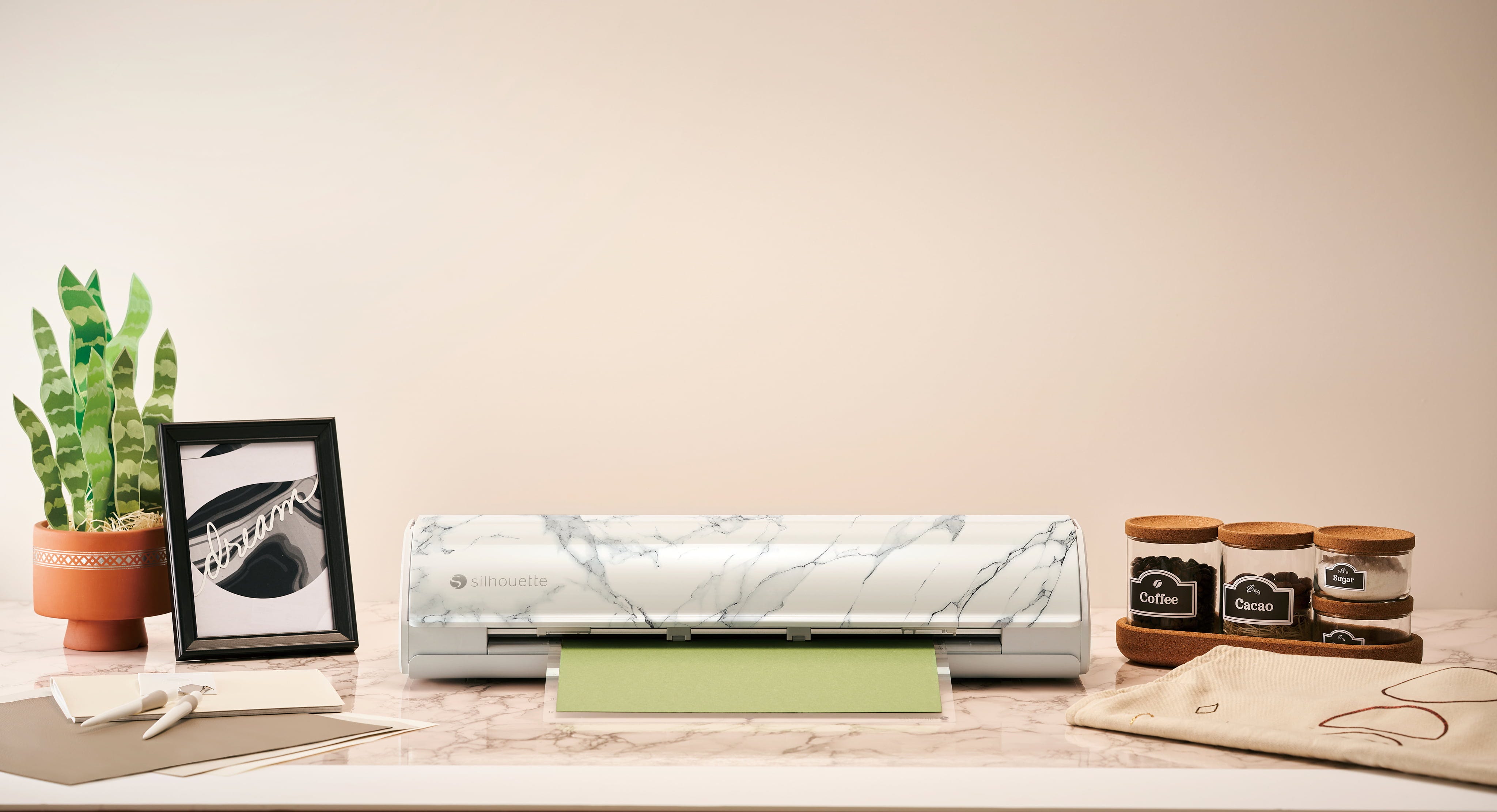 Silhouette  Cameo 5, Bianco Cararra    Der kreative Alleskönner für grenzenlose Möglichkeiten