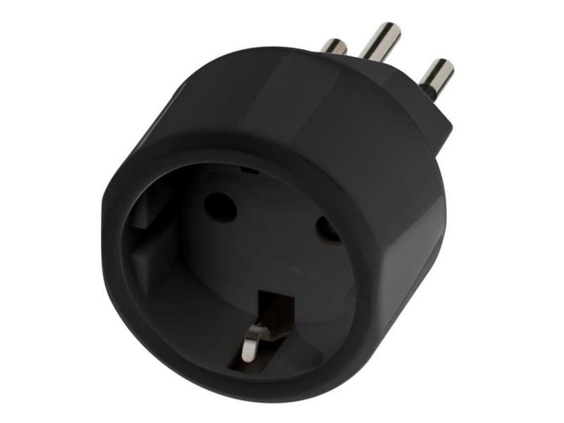 Brennenstuhl Reiseadapter EU – CH Adapter für Euro Stecker auf Schweizer Steckdosen