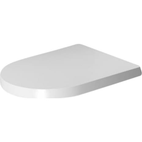 Duravit ME by Starck sæde med softclose & rustfri stål hængsler hvid mat satin. Til Compact
