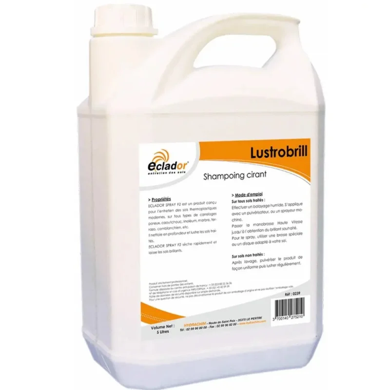 ECLADOR - Nettoyant sol - Tous types de sols - Lustrobrill - 5L