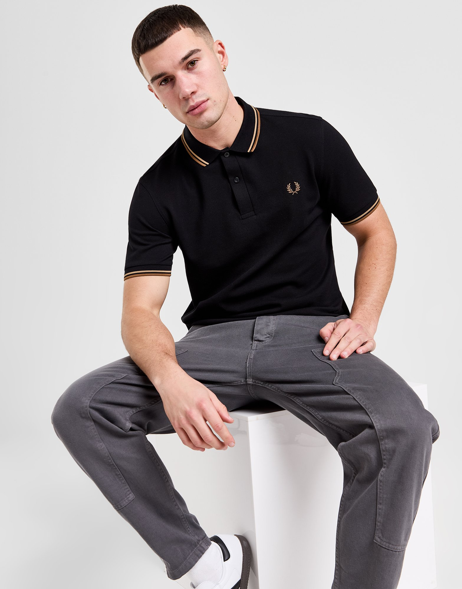 Fred Perry Polo Double Liseré Homme