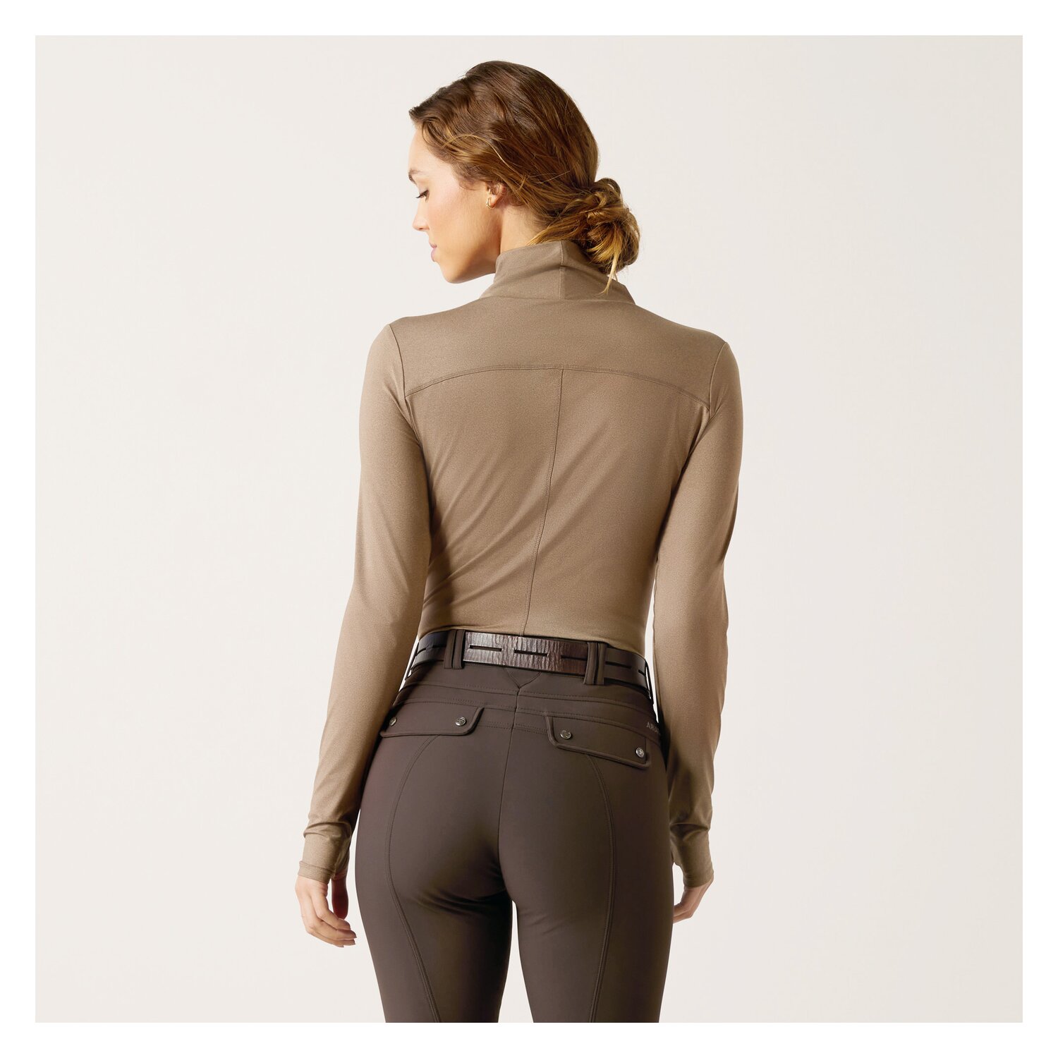 ARIAT Gesäßeinsatz-Reithose Tri Factor Vivacity Half Grip  - mole