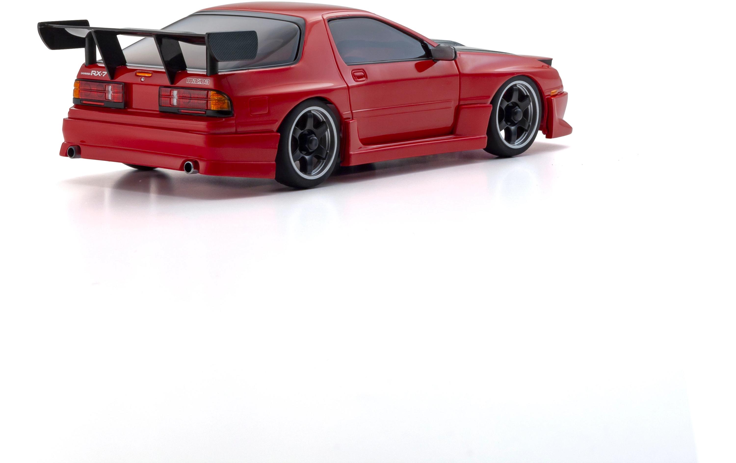 Mini-Z MA020 Mazda Savanna RX7 FC3s Aero-Kit, ARTR, Rot<br>AWD Mini-Z-Modell mit Driftreifen im Fertigset
