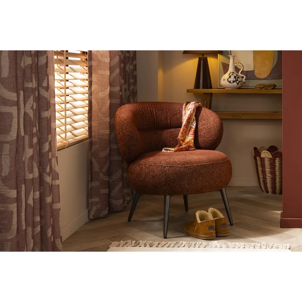 Fauteuil Rolf - stof - terra