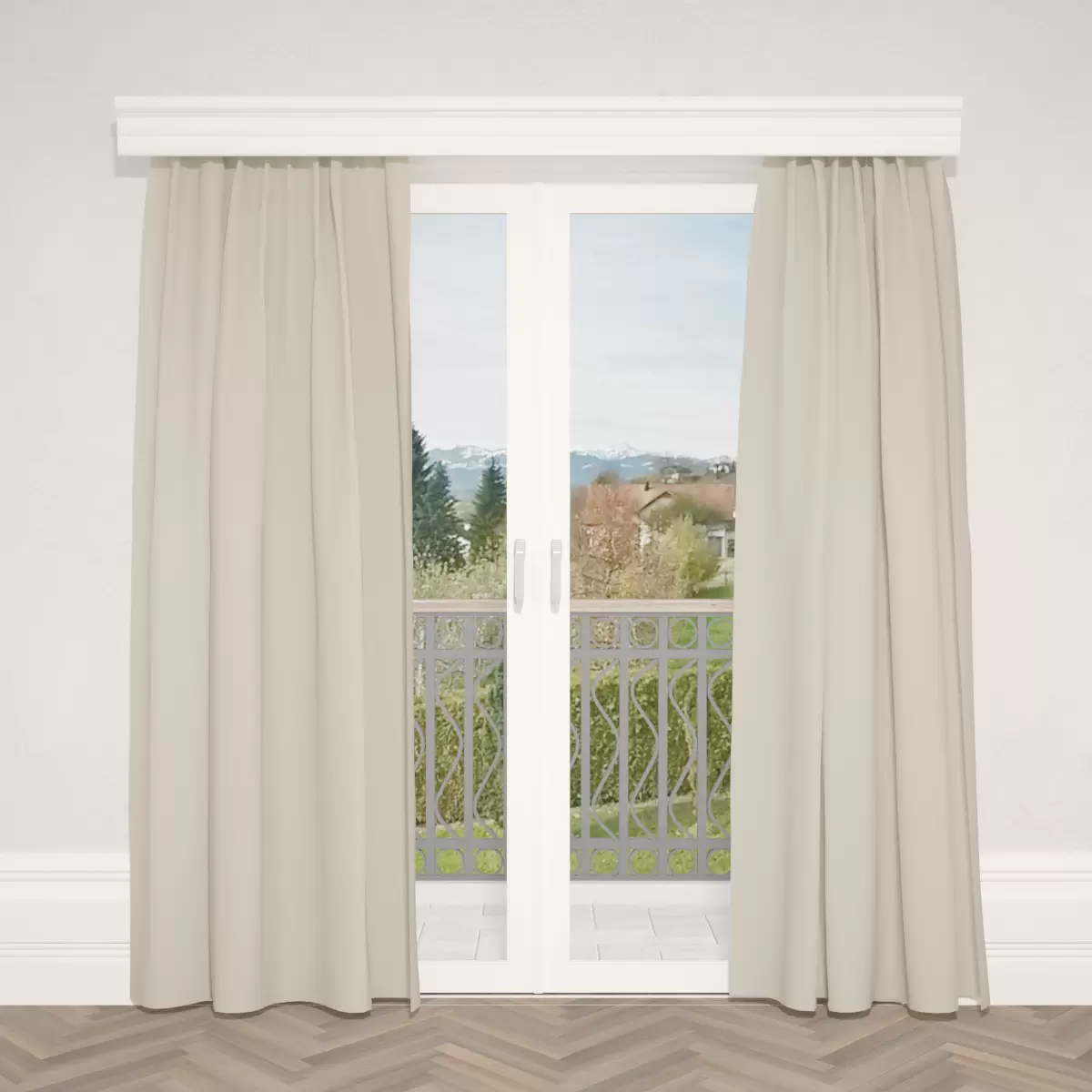 Verdunkelungsvorhang Satin grau,silber
