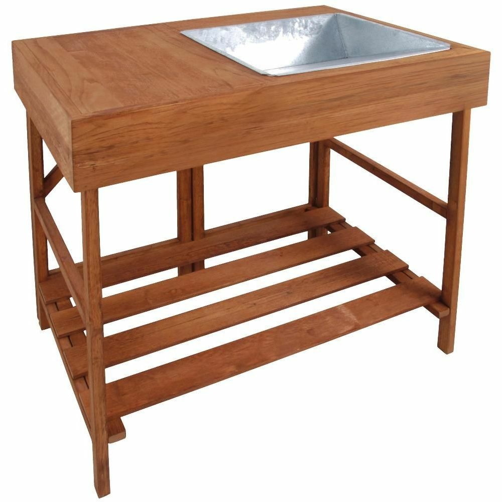 Table à rempoter en bois dur