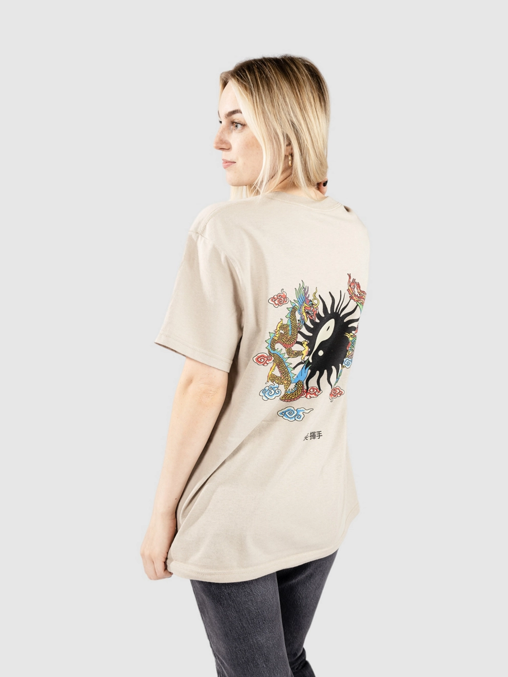 Smile And Wave Phoenix T-Shirt sand