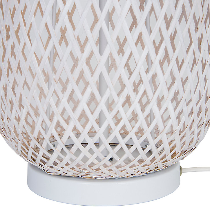Lampadaire Kasungu GoodHome E27 blanc