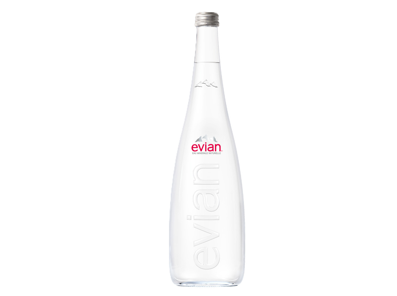 ÁGUA MINERAL NATURAL EVIAN VIDRO 0.75L