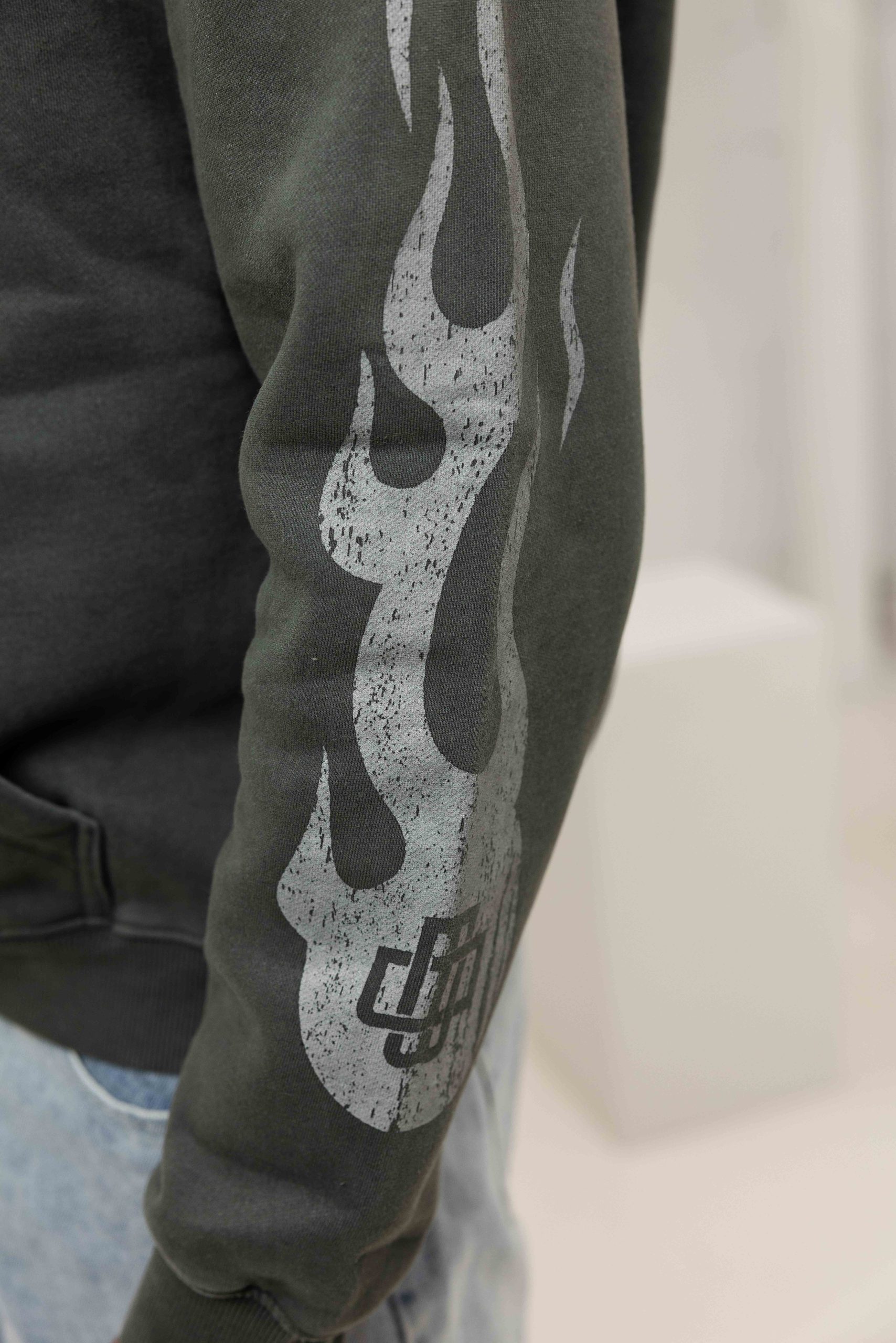 Black Bananas Mono Flame Hoodie Heren Zwart