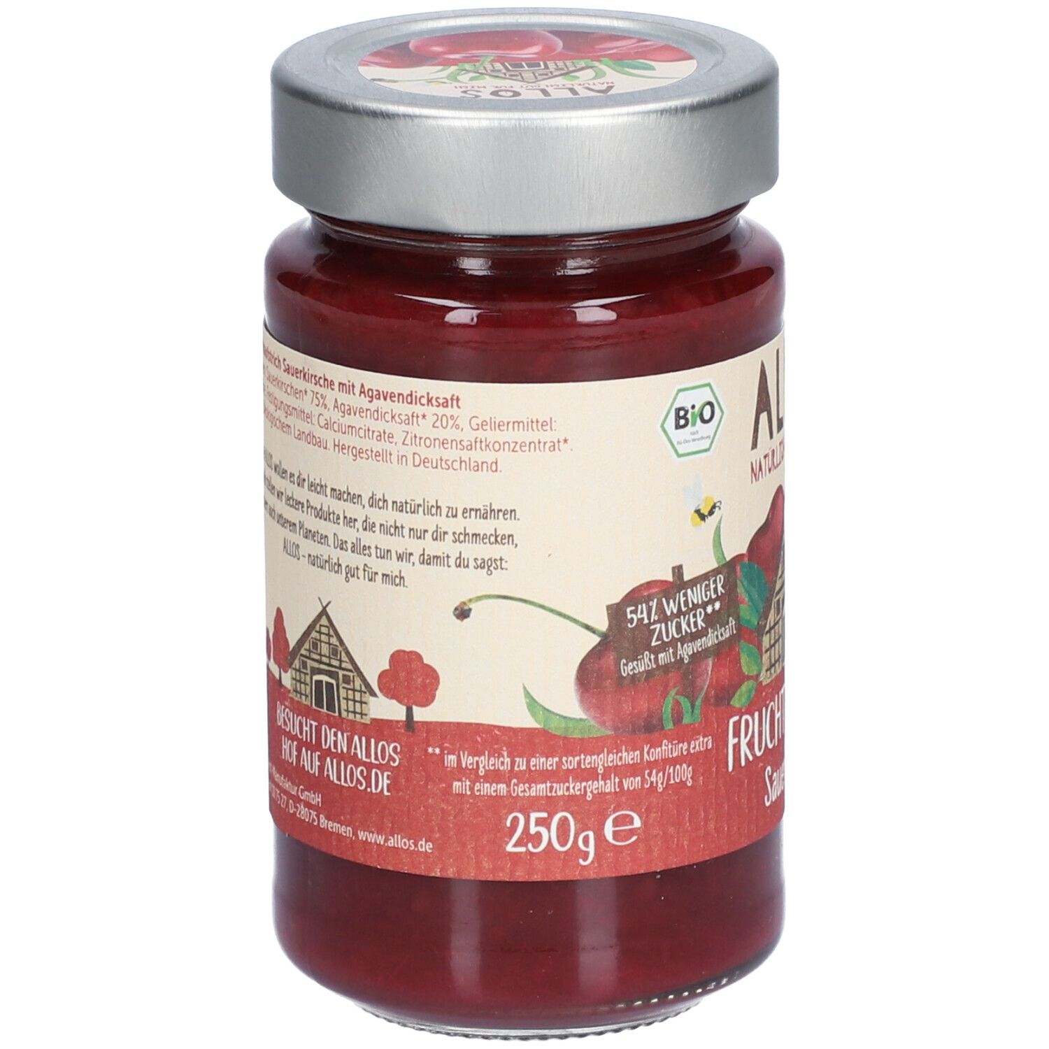 Allos Bio Frucht Pur 75 % Sauerkrische