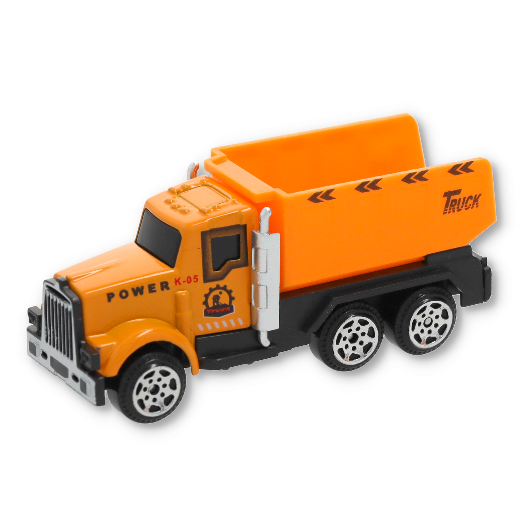 (6er Set) 1:64 Spielzeug Truck Kinder Baustellen Fahrzeug - Orange