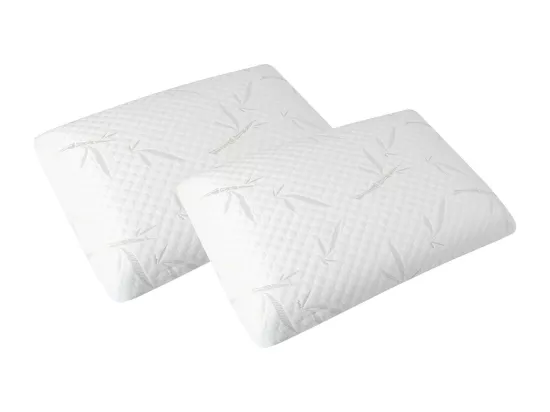 OLYMPE LITERIE | Lot de 2 oreillers 40x60 cm SERENITE | Mousse avec Mémoire de forme
