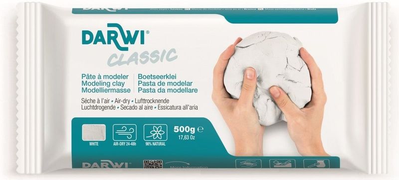 Darwi - Classic - Zelfdrogende Boetseerklei - 500 Gram