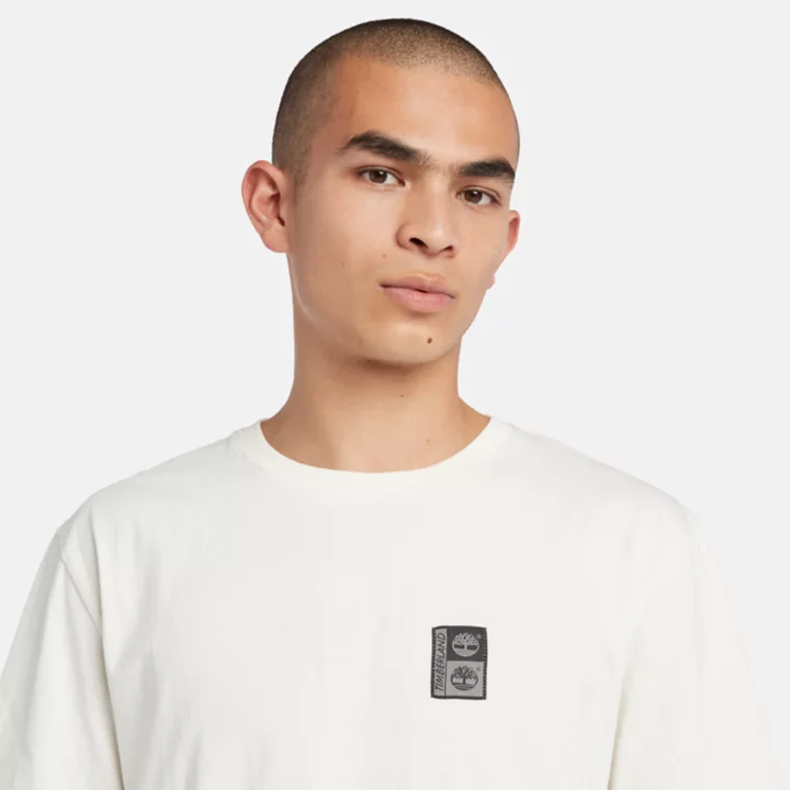 T-shirt Night Hike unisexe en blanc