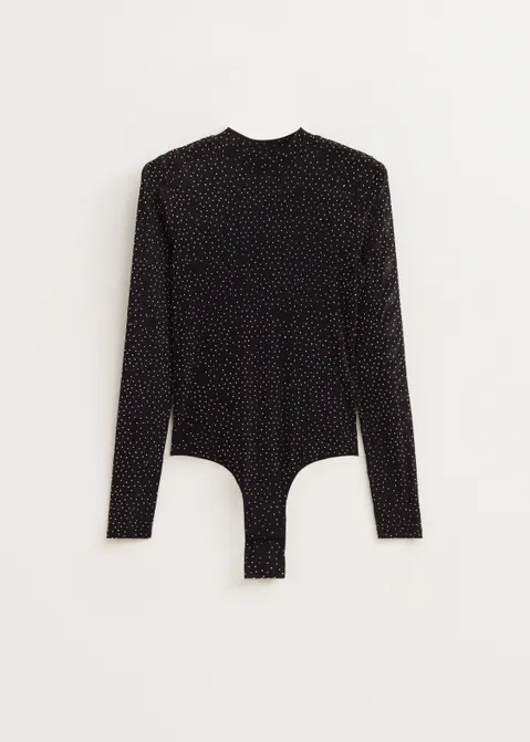 Glitter body zwart (ZWART)