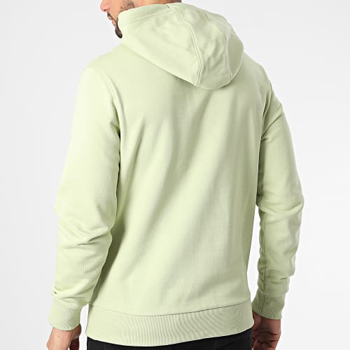 Sweat Capuche Cotton Logo 7033 Vert Clair