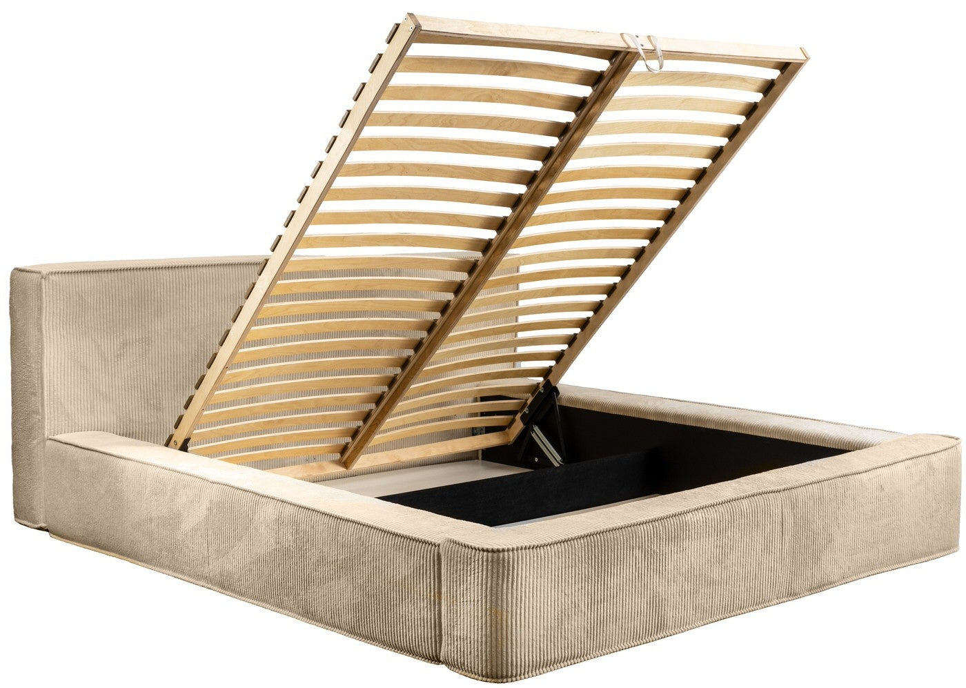 Trae Mobler Harmon 160 x 200 cm Gestoffeerd Bed Beige
