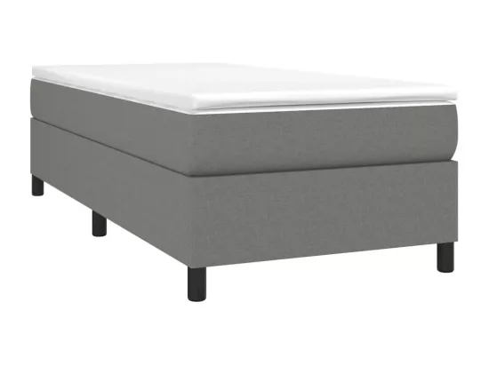 Sommier à lattes de lit Gris foncé 80x200 cm Tissu