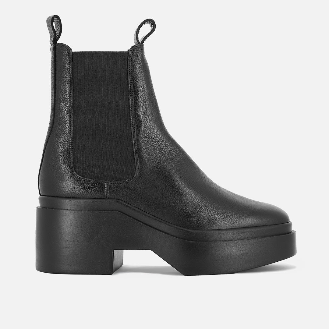 ANKLE BOOTS - NAFY ankle boots, grained leather black || OUTLET