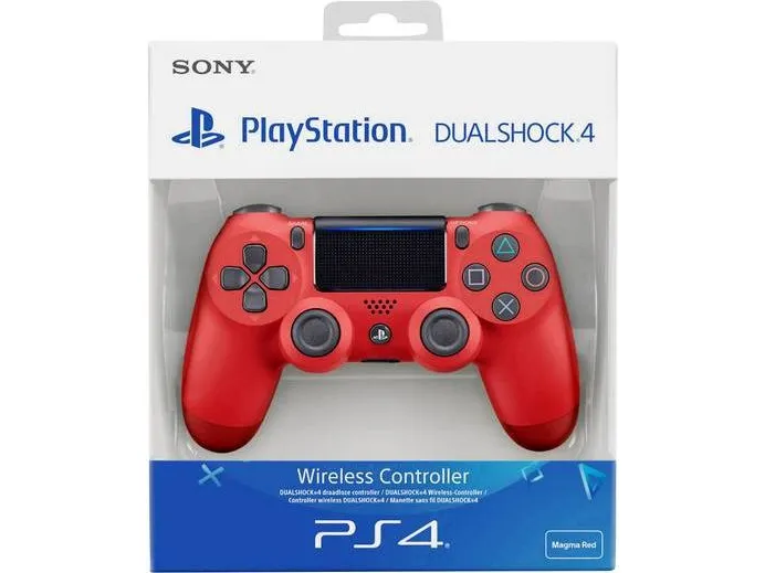 Sony DualShock 4 - Gamepad - trådløs - Bluetooth - magma (rød) - for Sony PlayStation 4